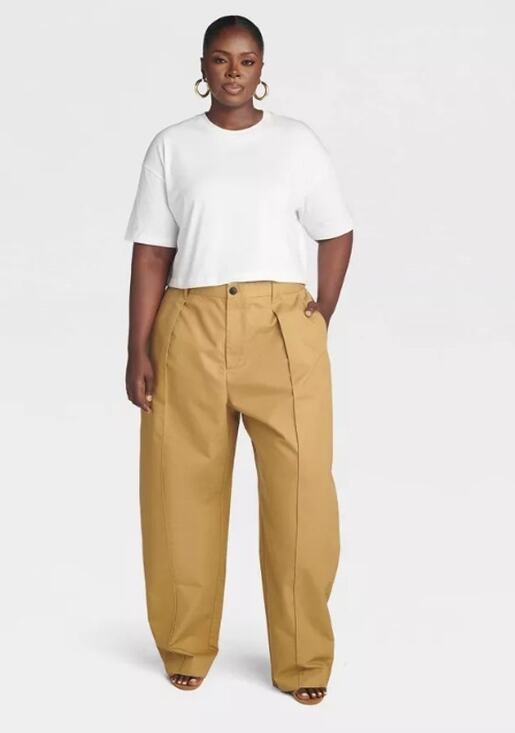 KBB Pants - KBB by KAHLANA Women's 'The Barrel Wide Leg Trousers' - Brown